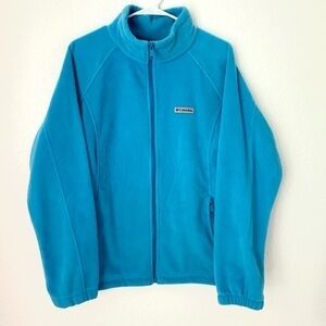 Columbia Fleece Jacket Women’s 2X Blue Full Zip Sweatshirt